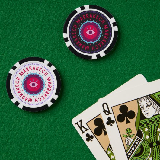 Marrakech Eyes Pokerchips (Pokertisch (doppelt))