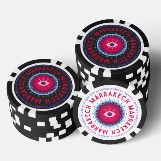 Marrakech Eyes Pokerchips (Stapel)