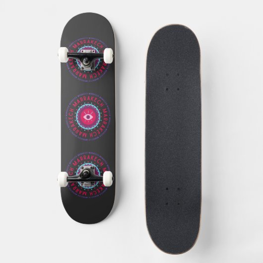 Marrakech Eyes Skateboard (Vorderseite)
