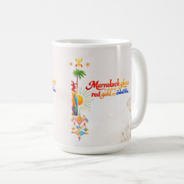 Marrakech Glows – Lebendiges Marokkanisches Kunst- Kaffeetasse