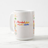 Marrakech Glows – Lebendiges Marokkanisches Kunst- Kaffeetasse (Vorderseite Links)