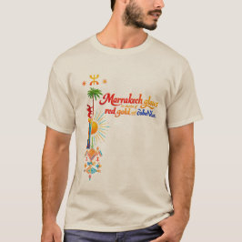 Marrakech Glows – Lebendiges Marokkanisches Kunst- T-Shirt