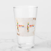 Marrakech Glows – Vibrant Moroccan Art Tee Glas (Vorderseite)