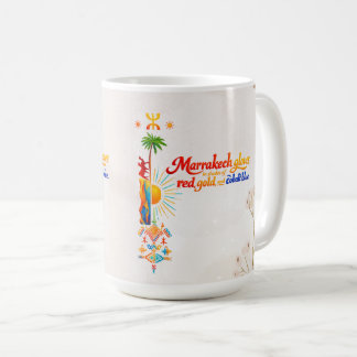 Marrakech Glows – Vibrant Moroccan Art Tee Kaffeetasse