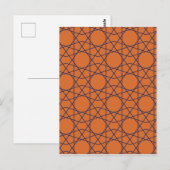 Marrakech Indigo Geometrie Postkarte (Vorne/Hinten)