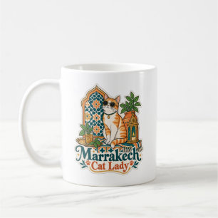 Marrakech Katzenlady Tasse Ästhetisches Marokko