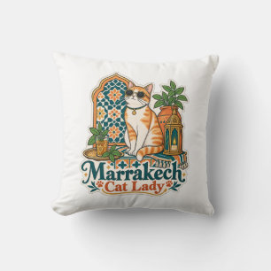 Marrakech Katzenlady-Wurfkissen Katzen-Dekor Kissen