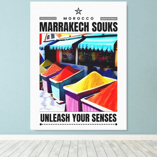 Marrakech Leinwanddruck (Insitu (Holzboden))