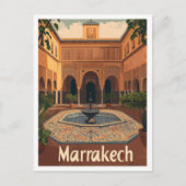 Marrakech Marocco Ristorante da Valentino Postkarte (Vorderseite)
