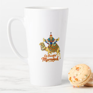 Marrakech Marokko Design Lebendige Reise Kunst Milchtasse