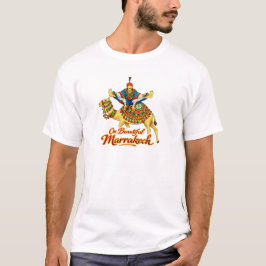 Marrakech Marokko Design Lebendige Reise Kunst T-Shirt