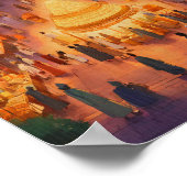 Marrakech Marokko Jahrgang Reisen Tourismus Souven Poster (Ecke)