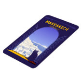 Marrakech Marokko Kat Retro Magnet (Linke Seite)