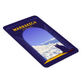 Marrakech Marokko Kat Retro Magnet (Rechte Seite)