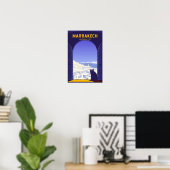 Marrakech Marokko Kat Retro Poster (Heimbüro)
