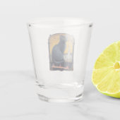 Marrakech Marokko Kat Retro Schnapsglas (Rückseite)