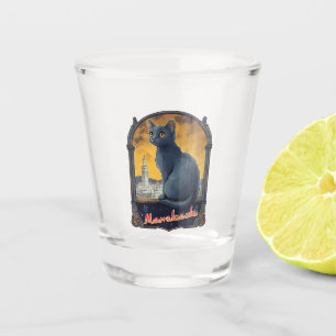 Marrakech Marokko Kat Retro Schnapsglas