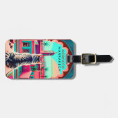 Marrakech Marokko Katze Reisen Tourismus Souvenir Gepäckanhänger (Vorderseite horizontal)