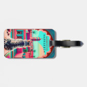 Marrakech Marokko Katze Reisen Tourismus Souvenir Gepäckanhänger (Rückseite horizontal)