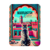 Marrakech Marokko Katze Reisen Tourismus Souvenir Magnet (Vertikal)
