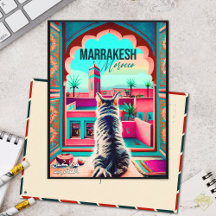 Marrakech Marokko Katze Reisen Tourismus Souvenir