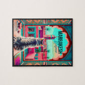 Marrakech Marokko Katze Reisen Tourismus Souvenir Puzzle (Horizontal)