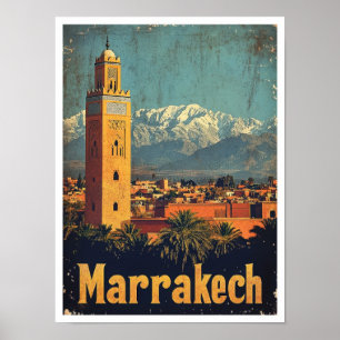 Marrakech Marokko Kunst, Dichtung und Musik Poster