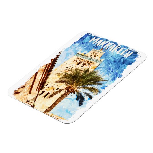 Marrakech Marokko Magnet (Linke Seite)