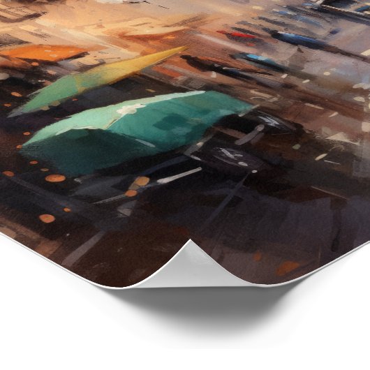 Marrakech Marokko Malerei Art Print Poster (Ecke)