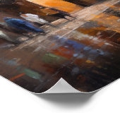 Marrakech Marokko Malerei Art Print Poster (Ecke)