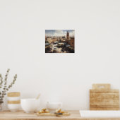 Marrakech Marokko Malerei Art Print Poster (Küche)