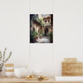 Marrakech Marokko Malerei Art Print Poster (Küche)