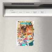 Marrakech Marokko Markt Bazaar Magnet (In Situ (Geschirrspüler))