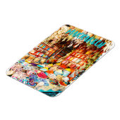 Marrakech Marokko Markt Bazaar Magnet (Linke Seite)