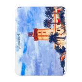 Marrakech Marokko Moschee Reise Magnet (Vertikal)