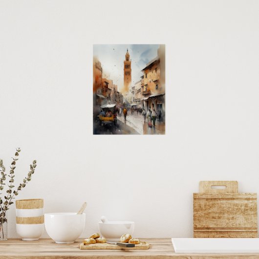 Marrakech Marokko Poster (Küche)