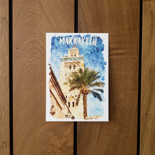 Marrakech Marokko Postkarte