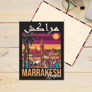 Marrakech Marokko Postkarte