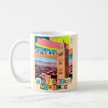 Marrakech Marokko Reise Koutoubia Vintage Skyline