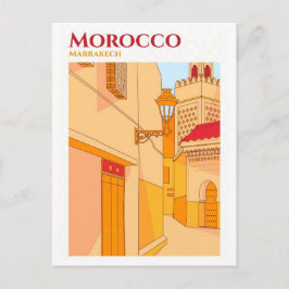 Marrakech Marokko Sketch Kunst, Dichtung und Musik Postkarte