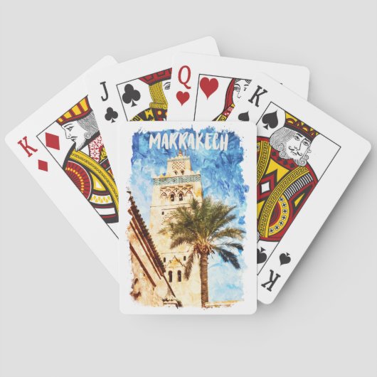 Marrakech Marokko Spielkarten (Rückseite)