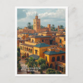 Marrakech Marokko Stadtrundgang schöner Ort Postkarte (Vorderseite)