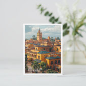 Marrakech Marokko Stadtrundgang schöner Ort Postkarte (Stehend Vorderseite)