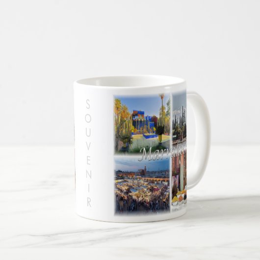 MARRAKECH-Mosaik, Marokko, Kaffeetasse (VorderseiteRechts)