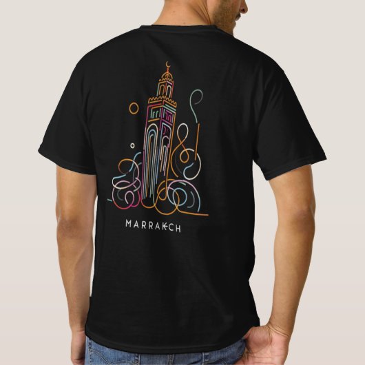 Marrakech Neon Glow T-Shirt (Rückseite)