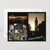 Marrakech Postkarte (Vorne/Hinten)