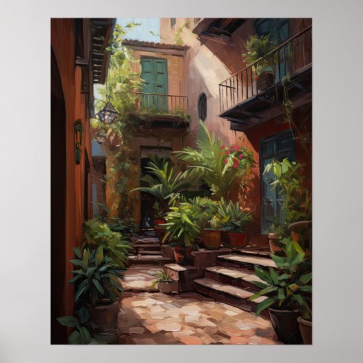 Marrakech Riad Marokko Kunst, Dichtung und Musik Poster (Vorne)