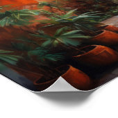 Marrakech Riad Marokko Malerei Art Print Poster (Ecke)