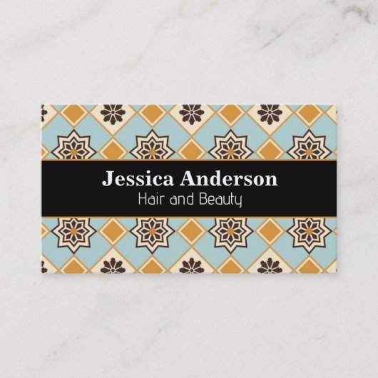 Marrakech Tiling Pattern Visitenkarte (Vorderseite)