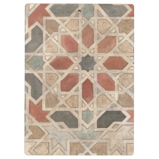 Marrakesch-Design II Klemmbrett (Rückseite)